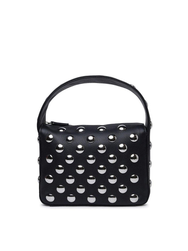 SARA Studded Leather Shoulder Bag