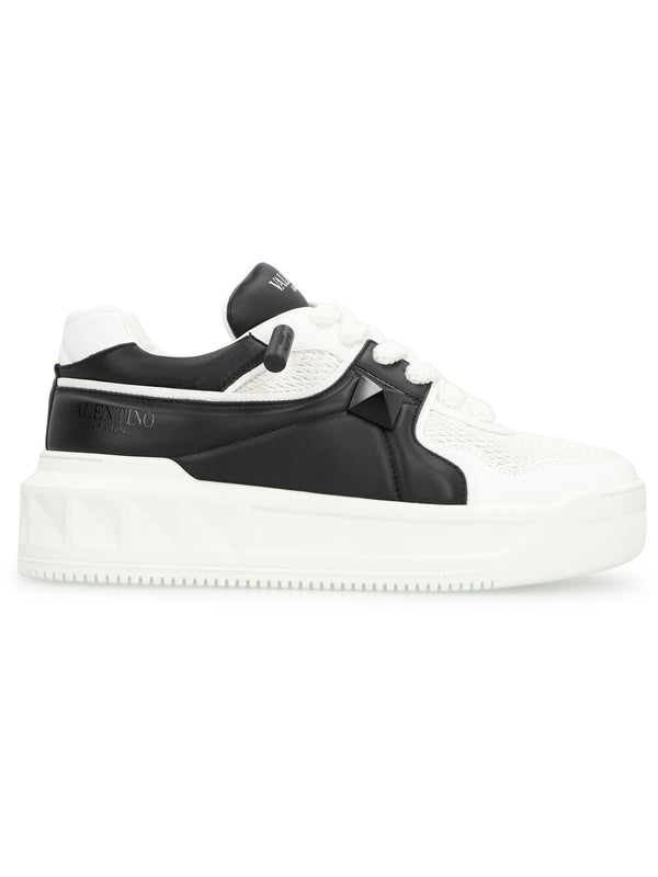 Valentino White Black Low Top Sneakers