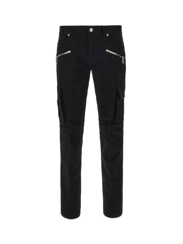 Zipper Cargo Slim Pants