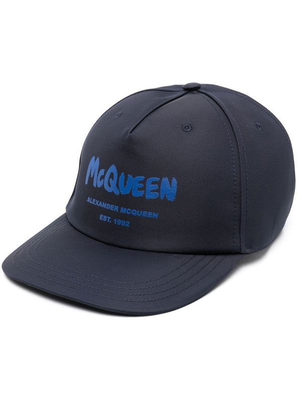 Alexander Mcqueen Navy Ball Cap