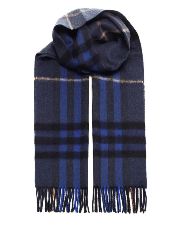 Giant Check Pattern Cashmere Scarf