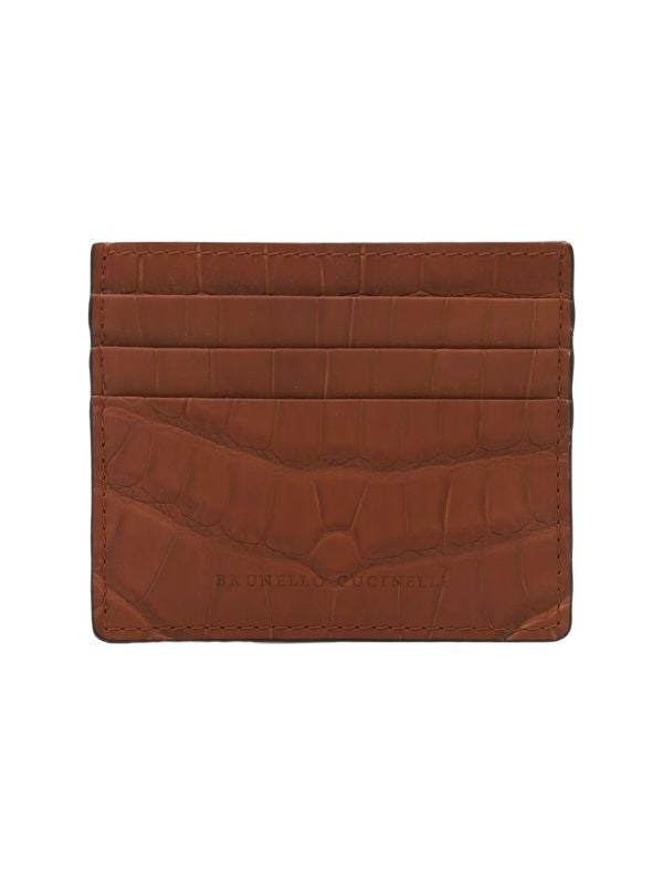 Brunello Cucinelli Brown Card Holders