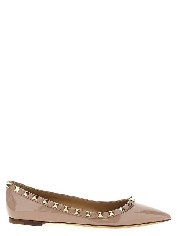 Rockstud
  Leather Flat Shoes