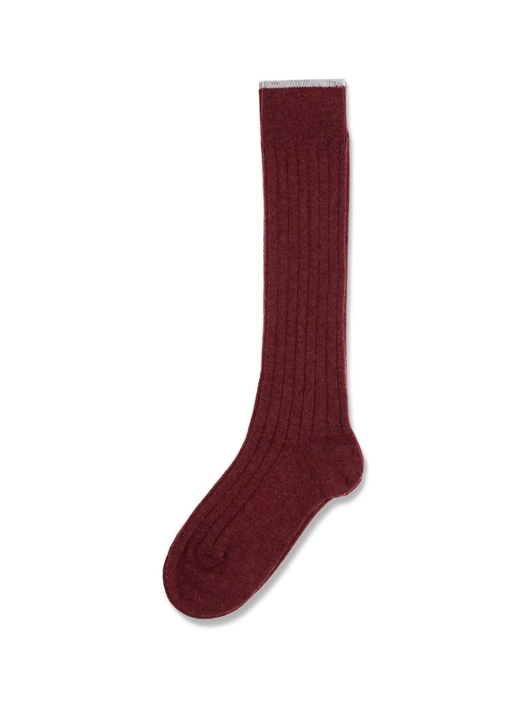 Brunello Cucinelli Burgundy Socks
