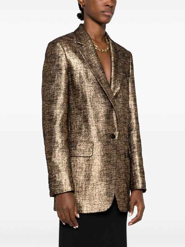 Allover Metallic Decorated Single
  Jacket