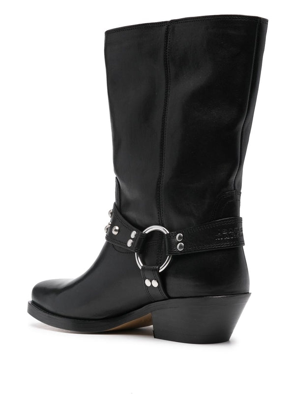 Antya Leather Biker Boots