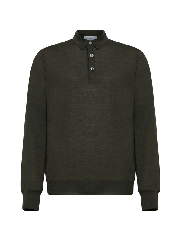 Wool Knit Polo Shirt