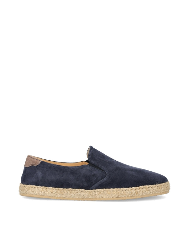 Suede Espadrille Loafers