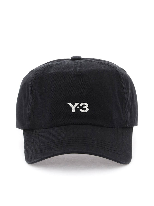 Y-3 - Logo Embroidery Cotton Ball
  Cap - Jente