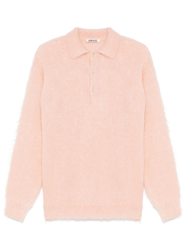 Mohair Wool Polo Shirt