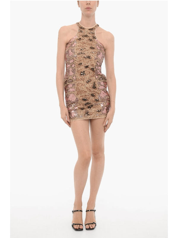 Allsaints Gold Mini Dress
