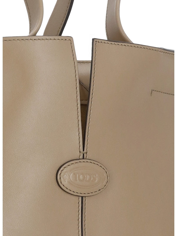 Di Folio Leather Small Tote Bag