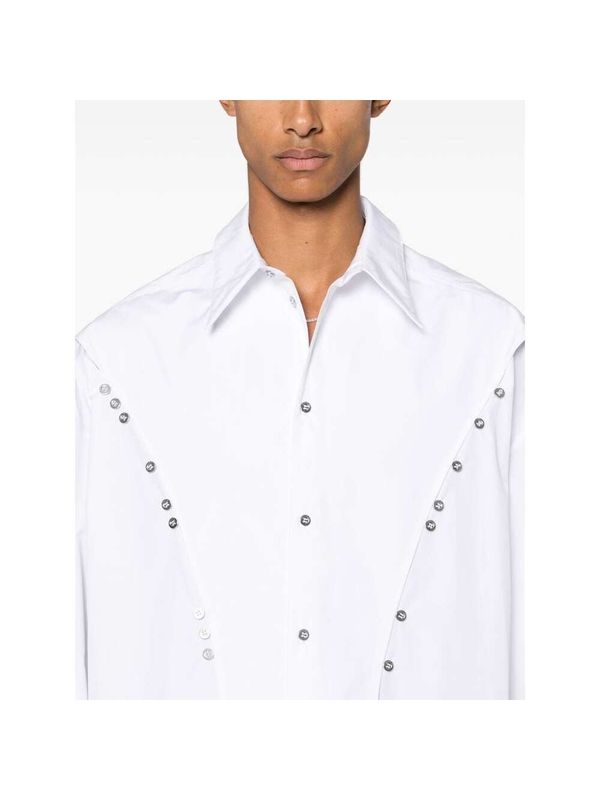 Button Embellished Long Sleeve Shirt