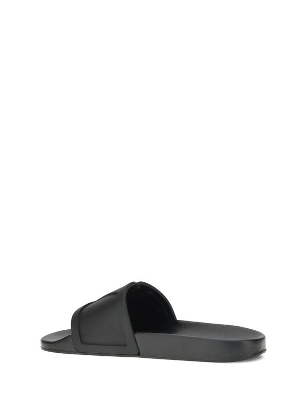 Valentino Black Slides