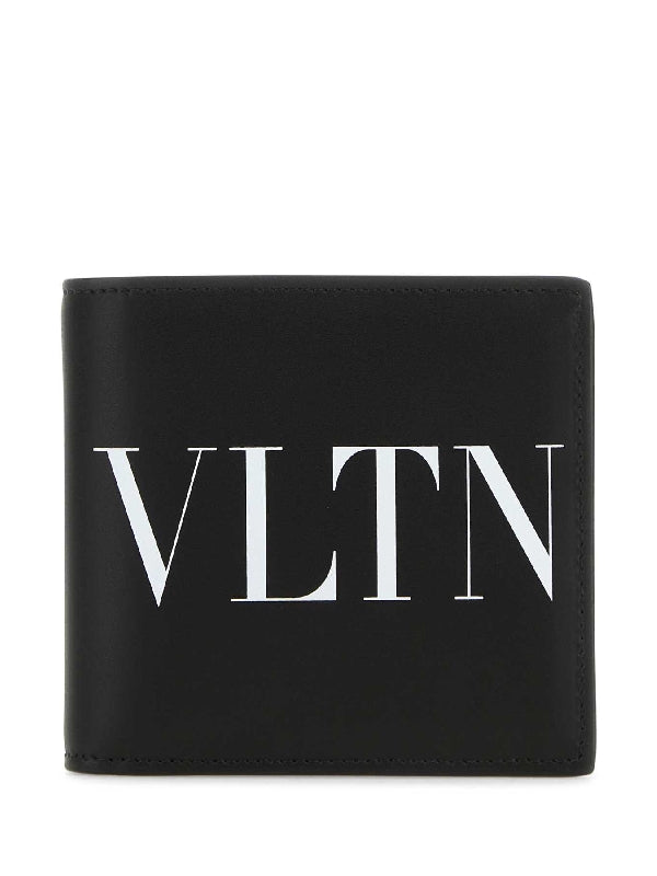 Vltm Logo Printed Leather Bifold Wallet