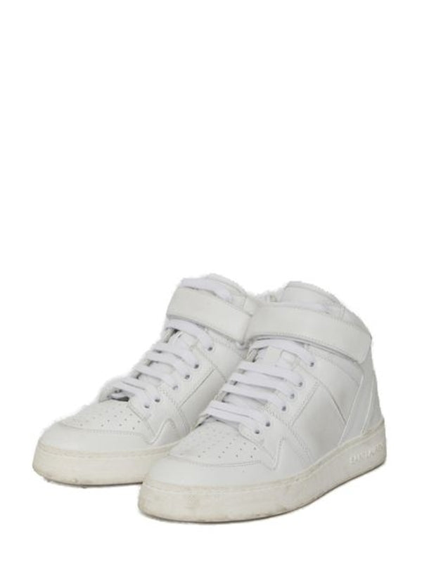 Saint Laurent White High Top Sneakers