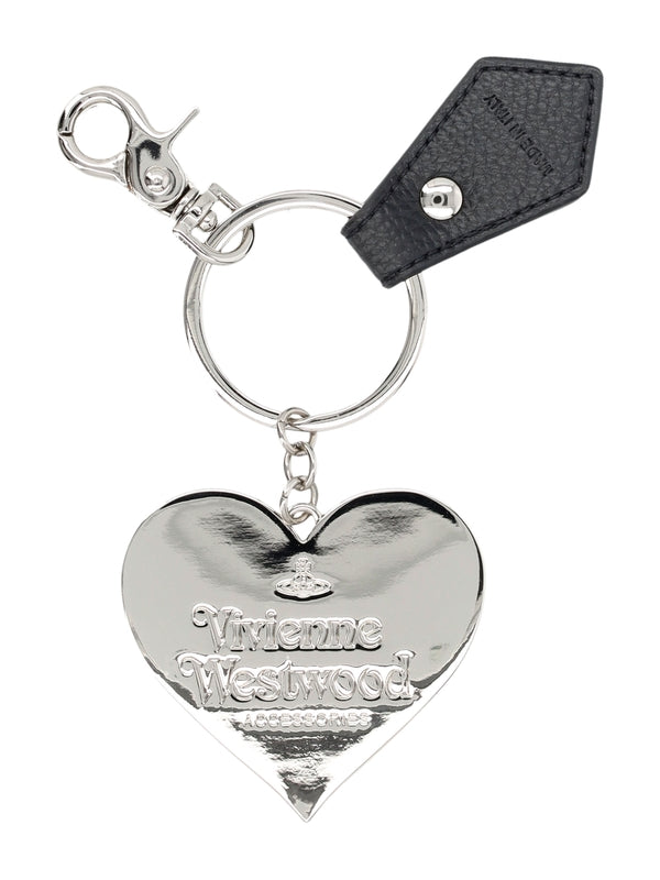 Orb Heart Charm Keyring