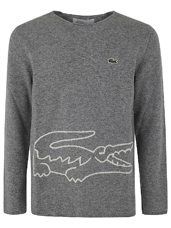 Lacoste Crocodile Patch Wool Knit