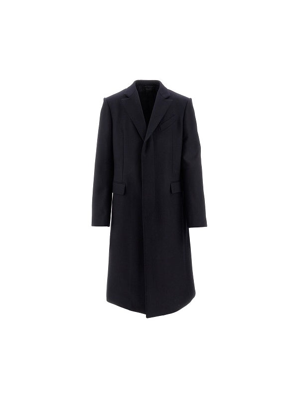 Single Breasted Wool Coat
