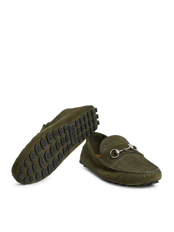 Horsebit Suede Driving
  Shoes