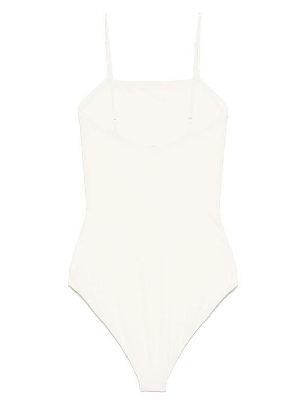 Strap Detail Nylon Blend Swimsuit