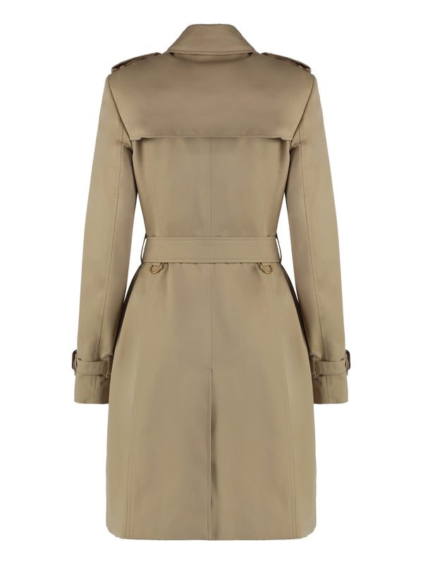 Belt Cotton Blend Double Trench Coat