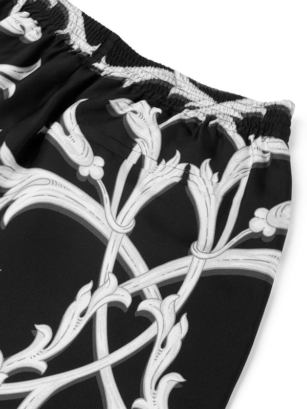 ACANTHUS Printing Silk Shorts