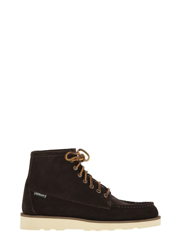 Sebago Brown Lace-Up Boots