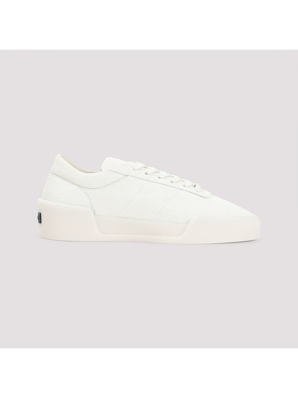 Aerobic Leather Low-Top Sneakers