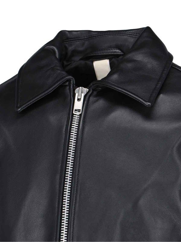 Leather Zip-up Jacket