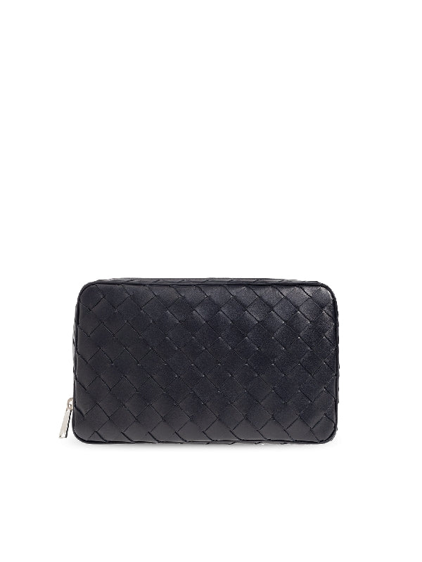 Intrecciato Leather Pouch