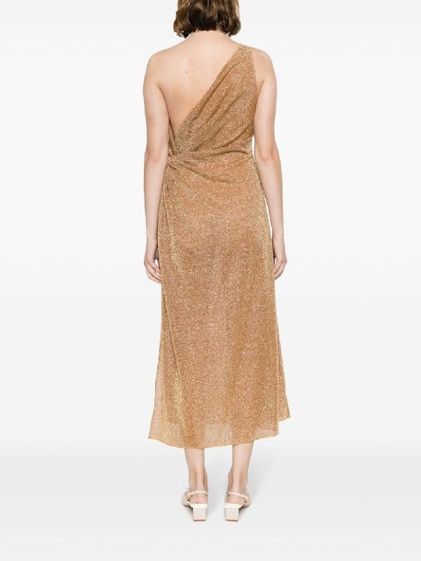 Lumiere One-Shoulder Midi Dress