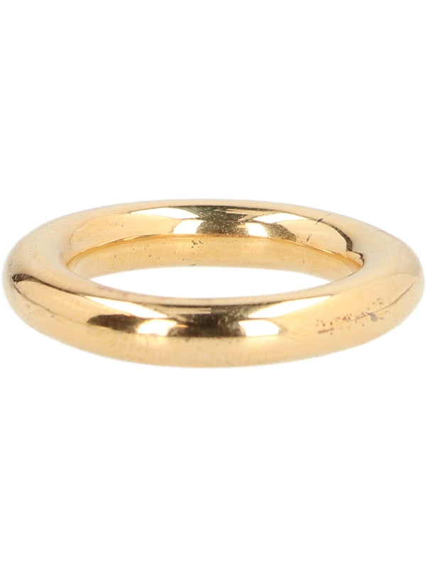 Engraved Logo Gold Tone Ring