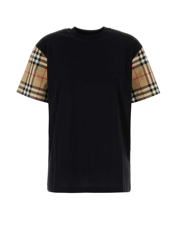 Vintage Check Cotton T-Shirt