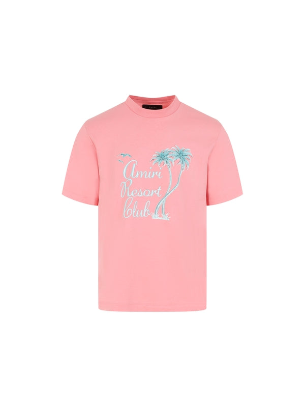 Palm Tree Printing Short Sleeve T-shirt
