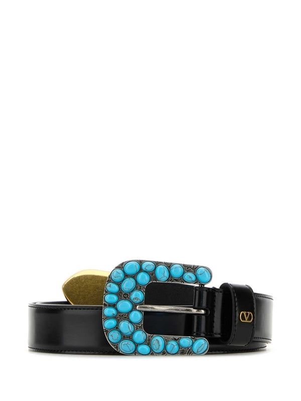 Valentino Black Leather Belts