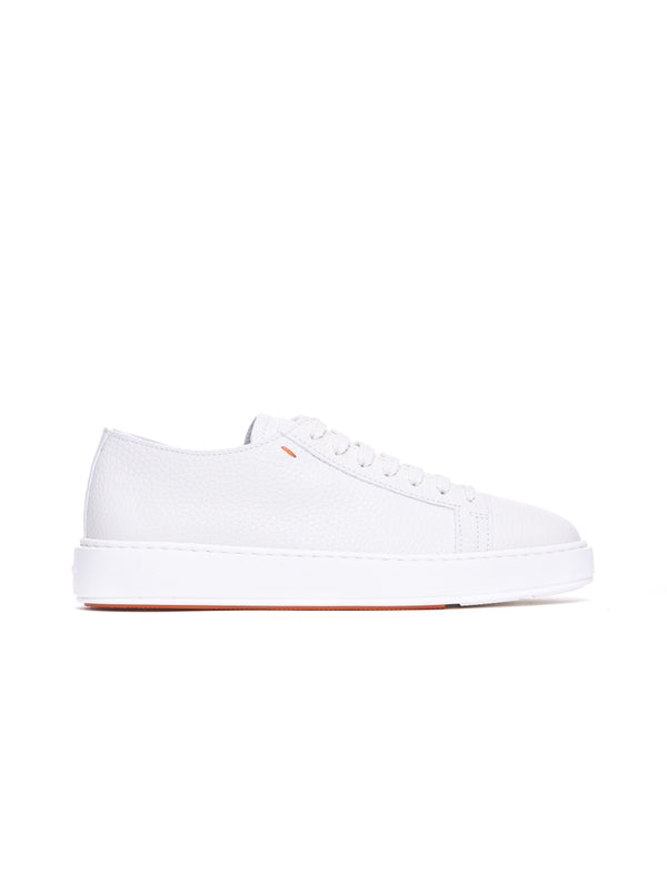 White Leather Lowtop Sneakers