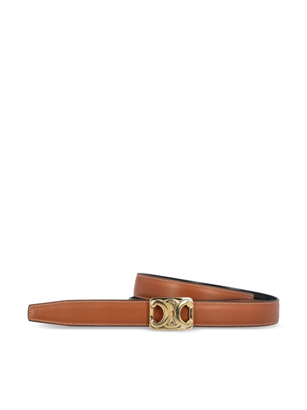 Triomphe Reversible Leather Belt