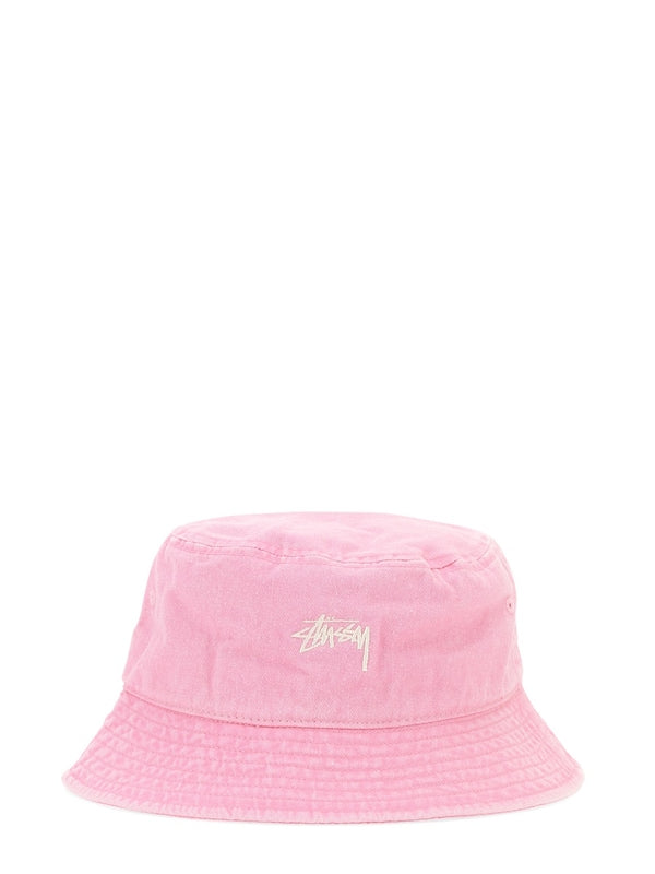 Logo Detail Cotton Bucket Hat