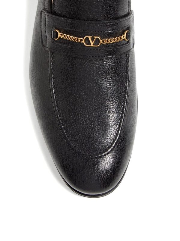 Valentino Black Loafers