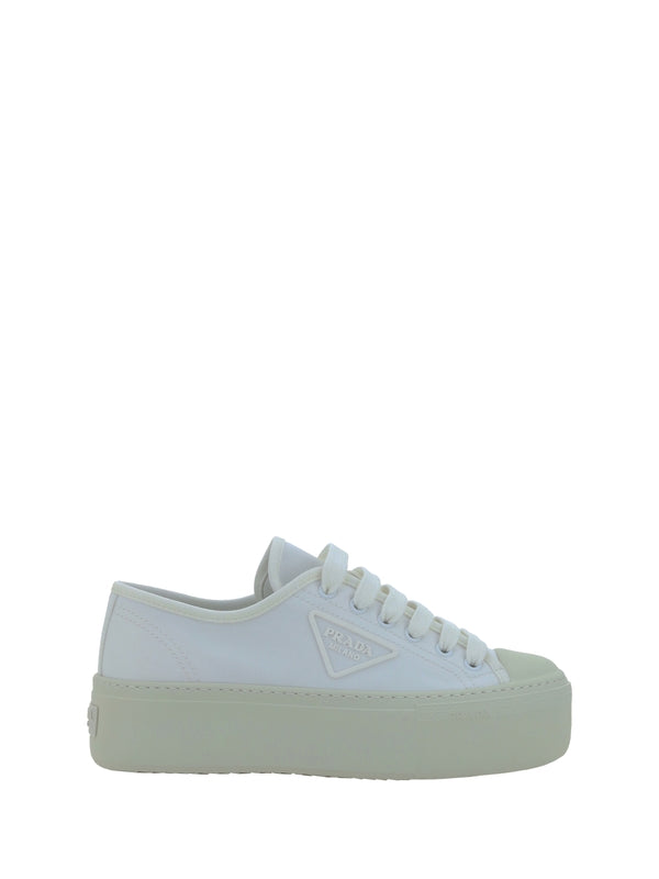 Triangular Logo Platform Sneakers