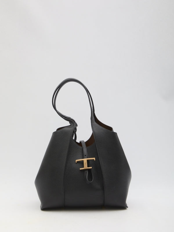 T Timeless Leather Small Tote Bag