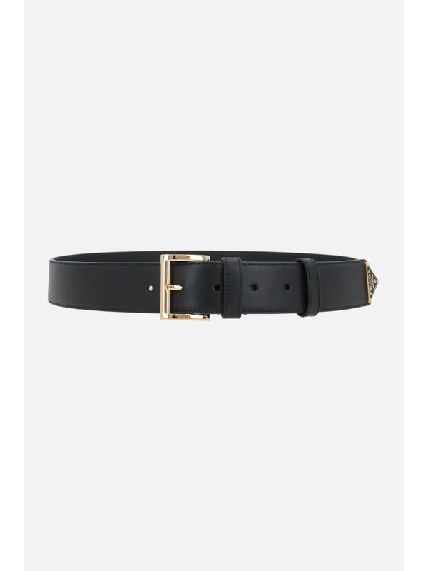 Triangle Logo Leather Belt