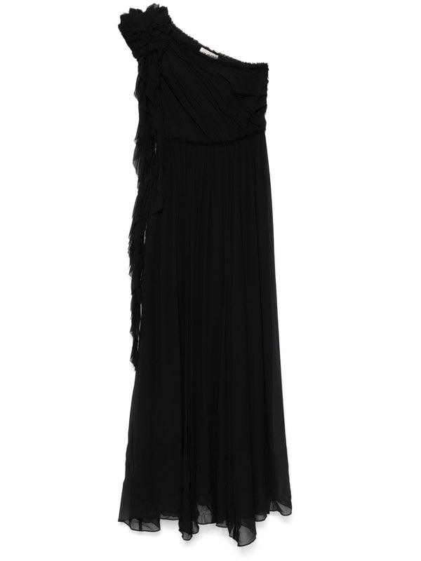 Adona One-shoulder Silk Dress