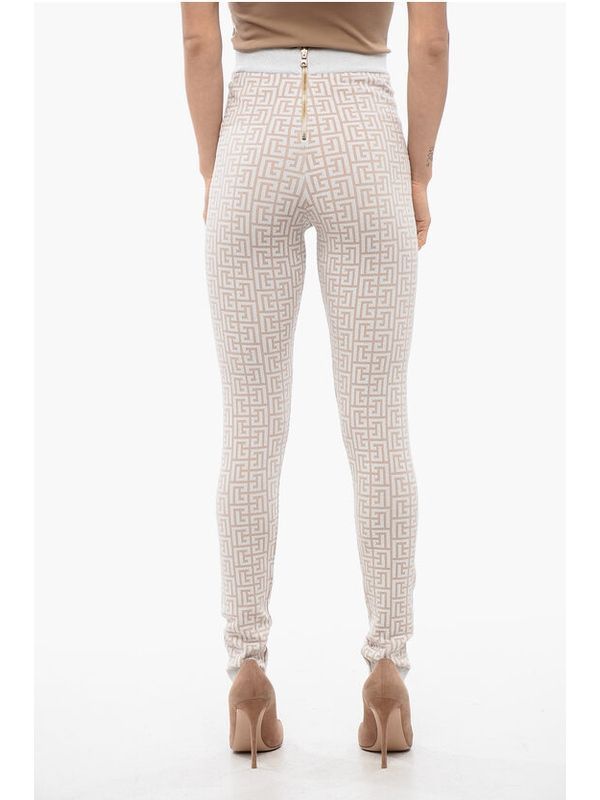 Monogram Lurex Knit Leggings