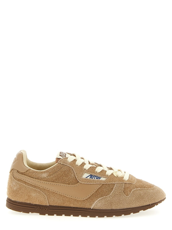 Autry Beige Low Top Sneakers