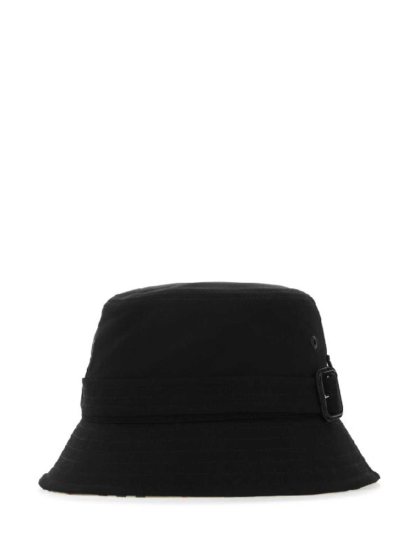 Buckle Detail Cotton Bucket Hat