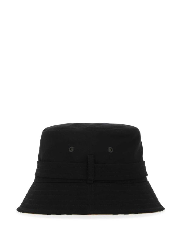 Buckle Detail Cotton Bucket Hat