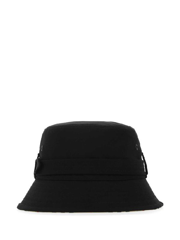 Buckle Detail Cotton Bucket Hat