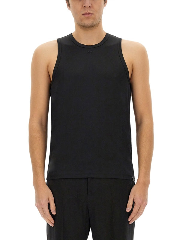 Logo Detail Sleeveless Top